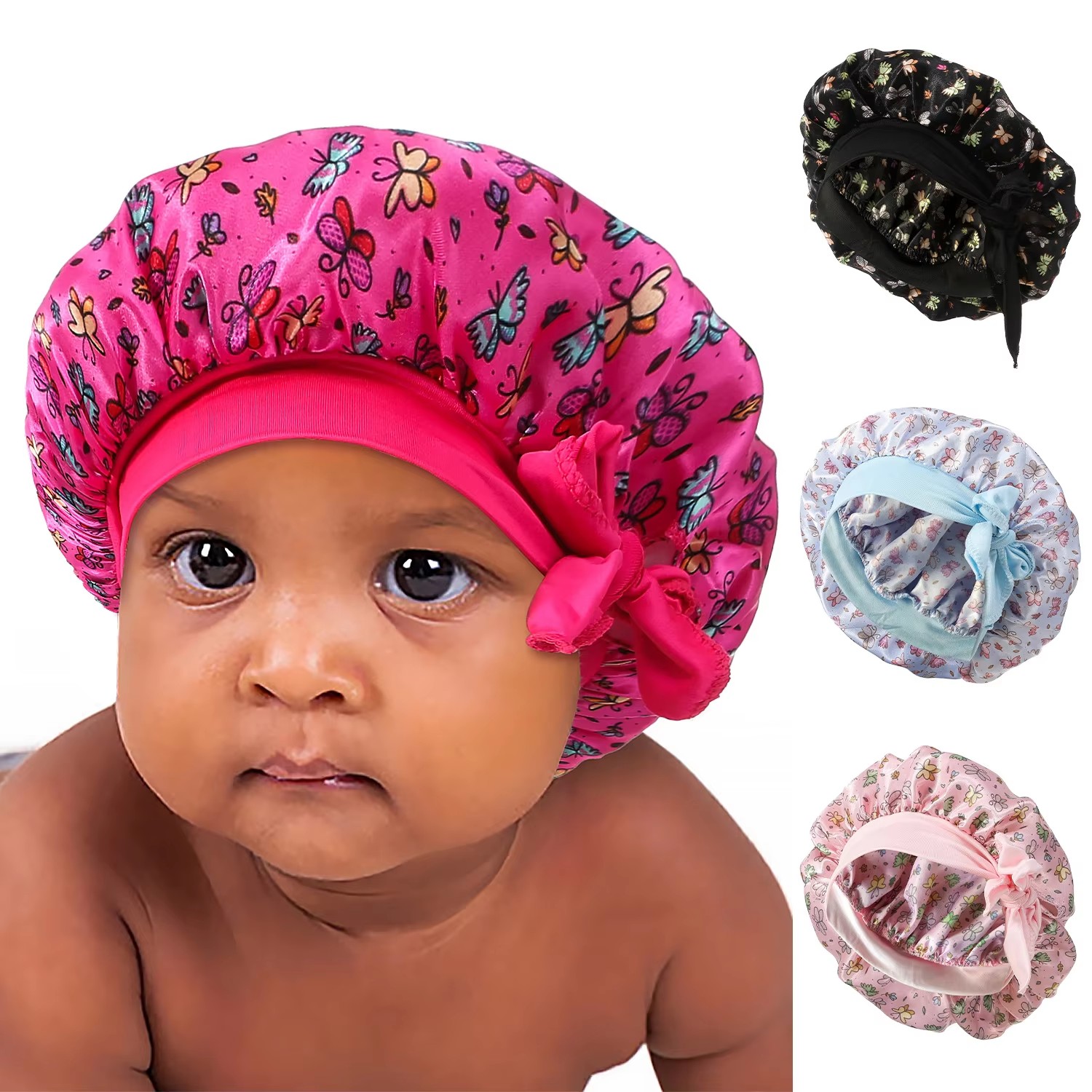 Hair Care For 5 Year Old Girl - Satin Bonnet for Baby Hair Care