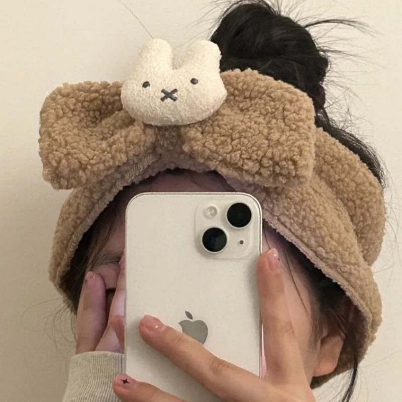 Miffy Cute Cartoon Elastic Bow - Hair Care Good Hair review and price