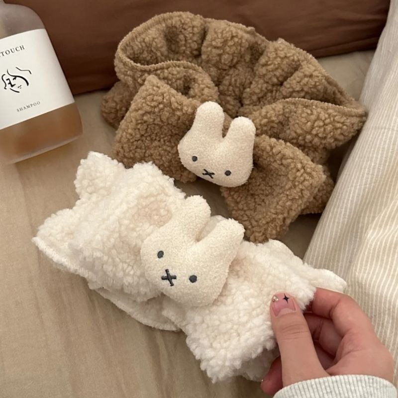 Miffy Cute Cartoon Elastic Bow - Hair Care Good Hair review and price