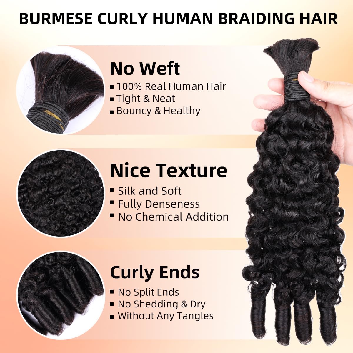 15A Human Braiding Hair for Bo - Hair Care Indian review and price