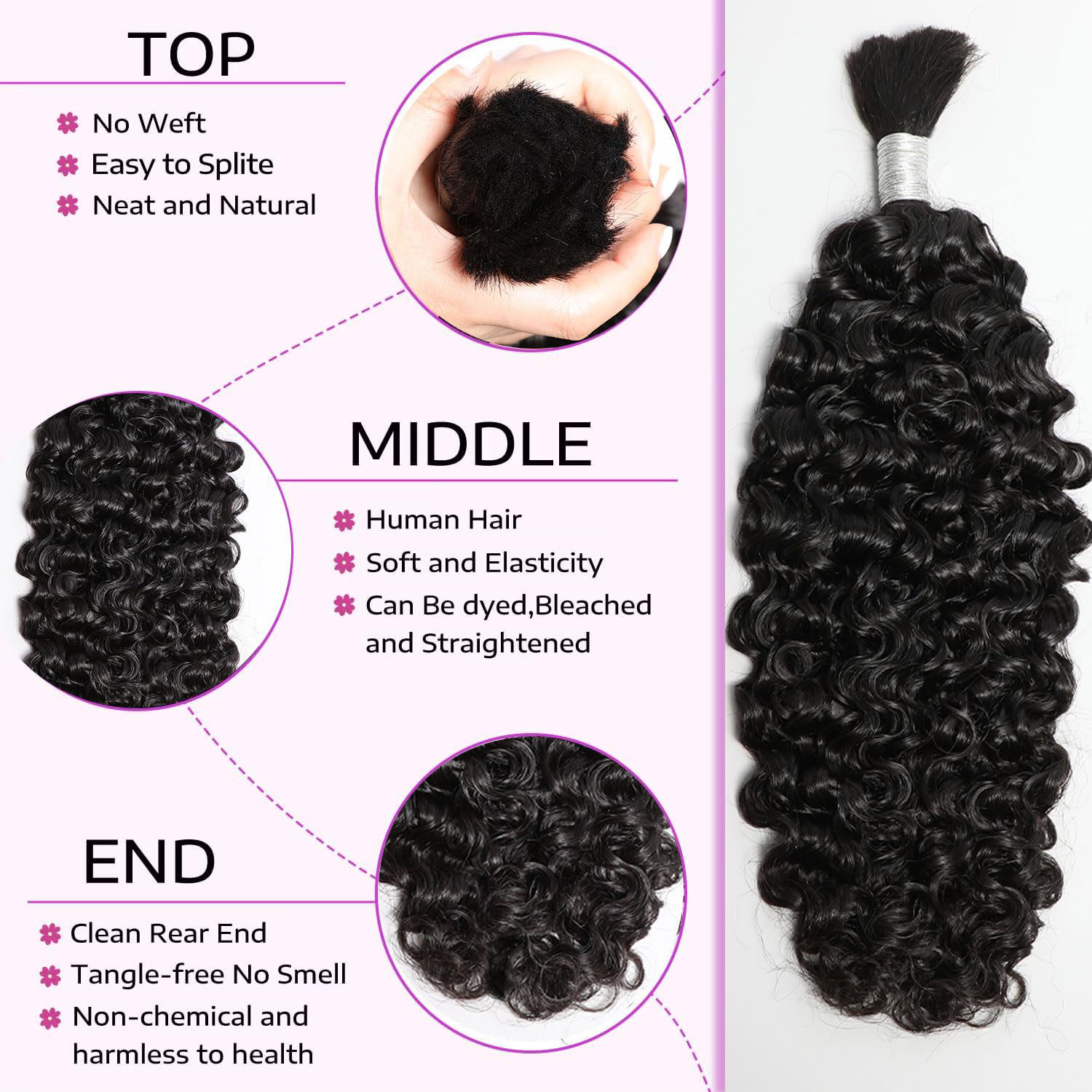 14A Human Braiding Hair for Bo - Hair Care Indian review and price