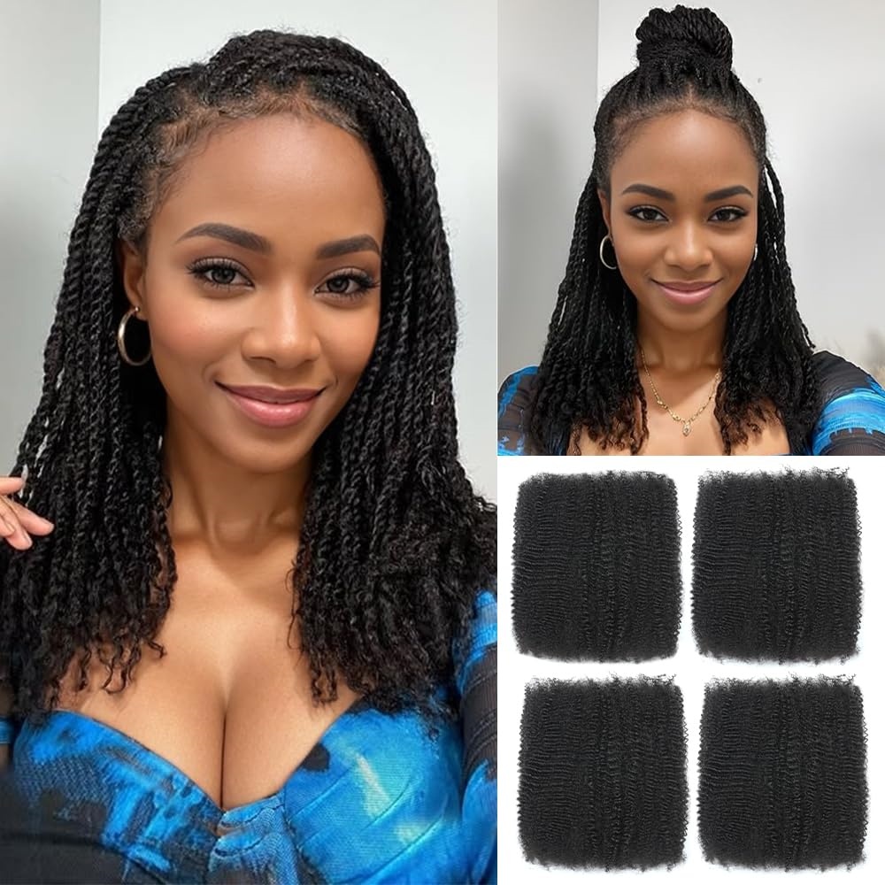 1/3/5pcs Afro Kinky Curly Bulk - Hair Care Color review and price